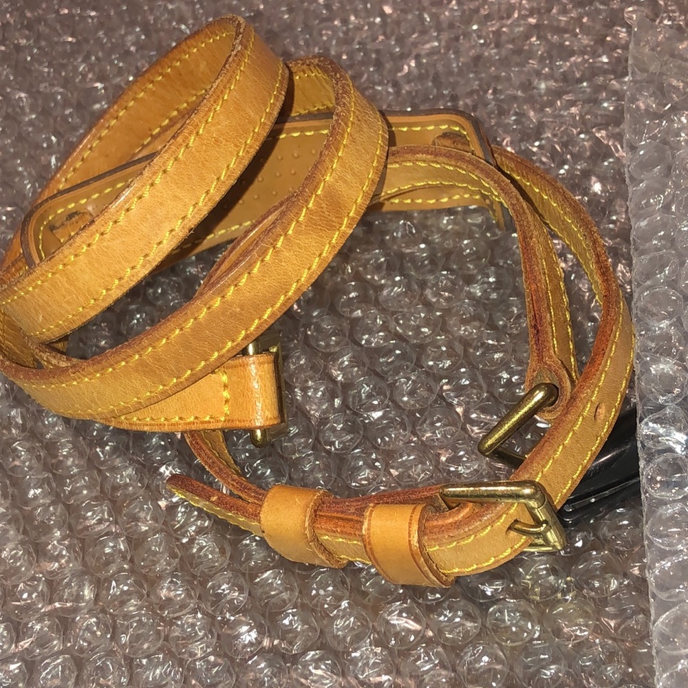 LOUIS VUITTON Replacement Vachetta Leather Shoulder Strap without LV Clasps - Picture 3 of 14
